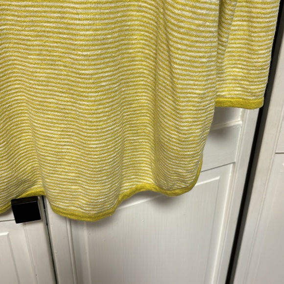 Eileen Fisher Woman sz. 2X lime green and white lightweight sweater. Beautiful! - Picture 8 of 8
